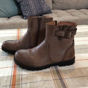 Birkenstock Stowe boot, pebble brown, 38 like new!